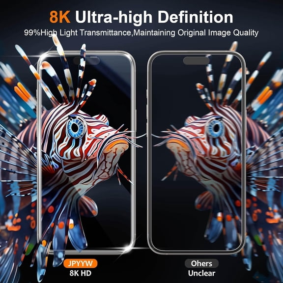 NIJUDA -4 Pack for iPhone 16 Pro Max Screen Protector, Military-Grade Shatterproof, 9H Hardness, Full Coverage Tempered Glass for iPhone 16 Pro Max-6.9 inch with Install Frame