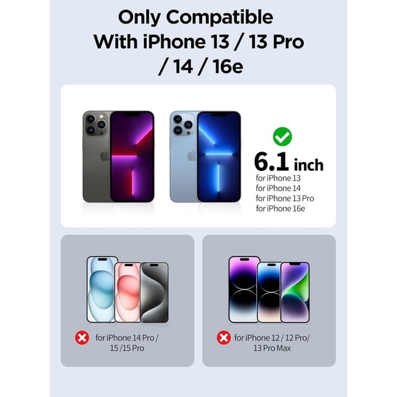 NIJUDA -Compatible for iPhone 13/13 Pro/16e/iPhone 14 Privacy Screen Protector Tempered Glass 6.1 Inch, Pink Gradient Anti Spy Anti Blue Light HD Easy Installation