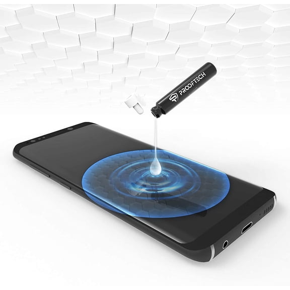NIJUDA -Liquid Glass Screen Protector for All Smartphones Tablets and Watches Wipe On Nano Protection for Up To 4 Devices - Bottle