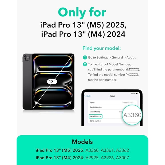 NIJUDA -Paper-Feel Magnetic Screen Protector for iPad Pro 13 Inch (M5/M4) 2025/2024, Write and Draw Like on Paper, Detachable and Reusable, Compatible with Tempered Film, Matte Finish