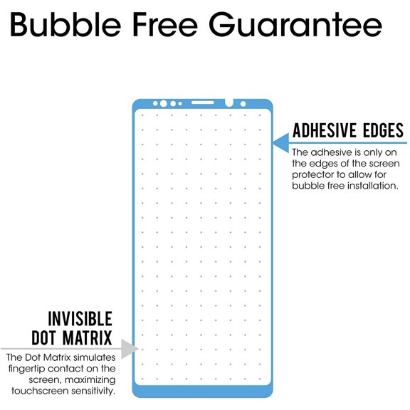 NIJUDA -Screen Protector for Samsung Galaxy Note 9, Full Screen Coverage Screen Protector, 3D Curved Tempered Glass, Dot Matrix with Easy Installation Tray (Black), 2 Pack
