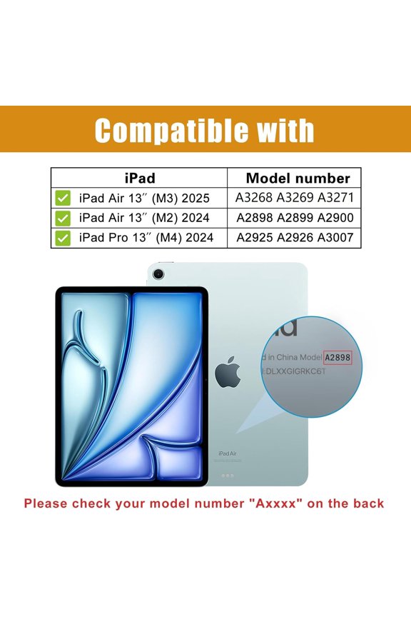 -Screen Protector for iPad Pro 13 Inch(M4) 2024/ iPad Air 13 Inch(M3/M2) 2025/2024 Tempered Glass Screen Saver Protective Film Guard for iPad Pro 13/iPad Air 13 2025/2024 Release -2 Pack
