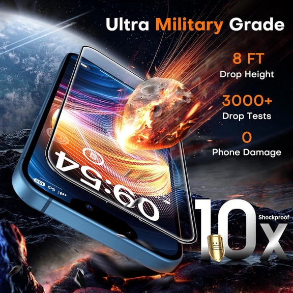 NIJUDA -for iPhone 13 / iPhone 16e Screen Protector 9H Hardness Military Grade Shatterproof HD Tempered Glass Full Coverage Easy Installation 2 Pack