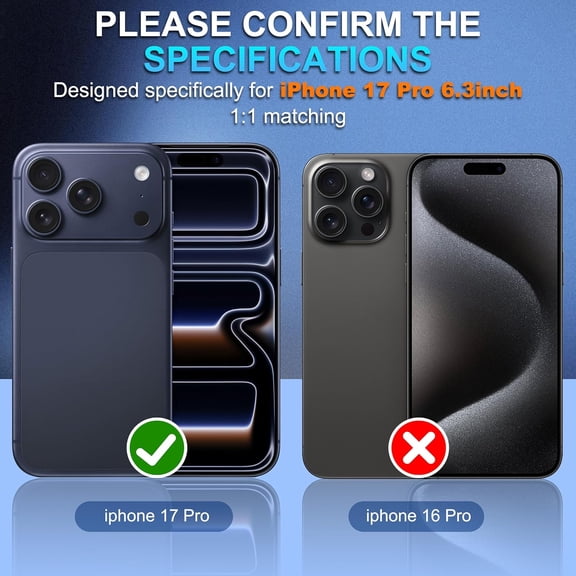 NIJUDA -for iPhone 17 Pro Camera Lens Protector, [All-in-one Frosted] [Strong-Adhesion] Metal Frame Tempered Glass Camera Lens Cover-Dark Blue