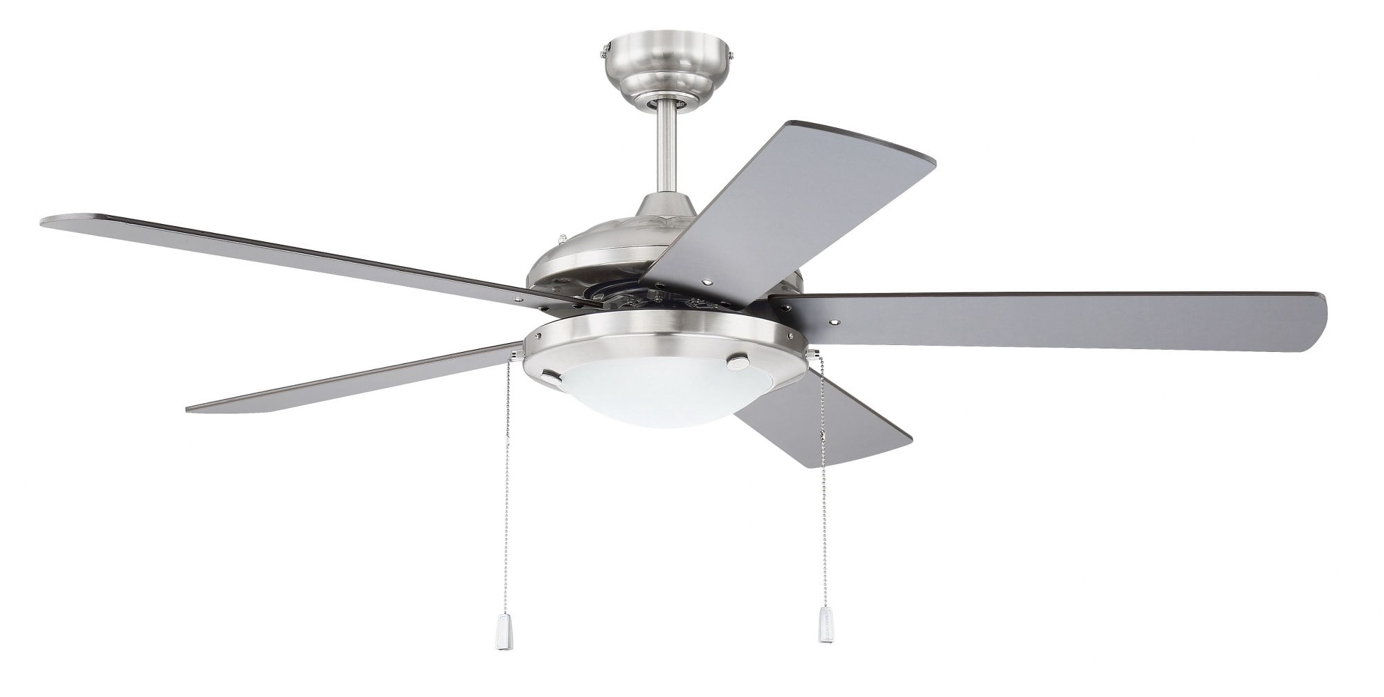 Craftmade Phaze 52" Ceiling Fan With LED Light - Modern Triple Mount, 5 Blades, Brushed Nickel 3 thumbnail image