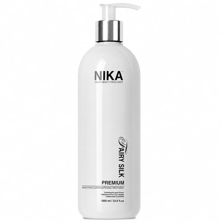 NIKA - Keratin Smoothing Treatment, Blowout Straightening System for Dry and Damaged Hair, Formaldehyde Free, 33.8 Oz - Eliminate Curls and Frizz, Fine to Medium Hair