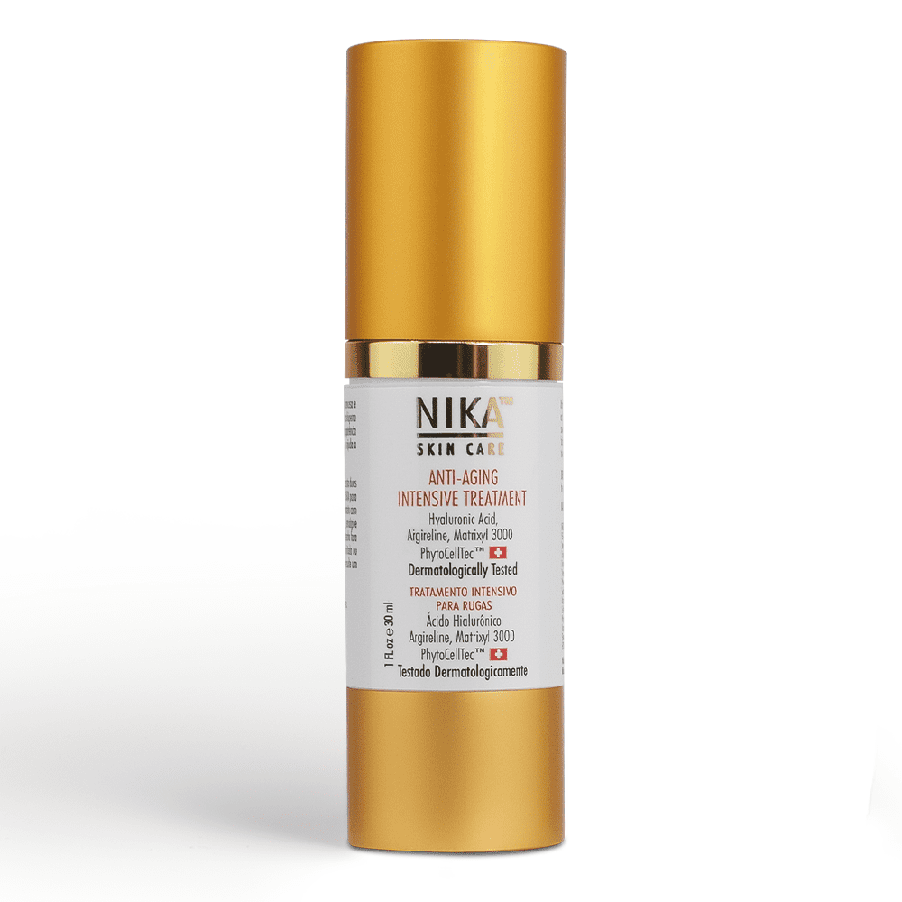 NIKA SKIN CARE - Anti Aging Intensive Treatment - Botox Alternative - Moisturizer with Collagen, Matrixyl & Argireline Peptides, Hyaluronic Acid, Collagen, Retinol, and Apple Stem Cells