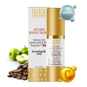 NIKA SKIN CARE - Anti Aging Intensive Treatment - Botox Alternative - Moisturizer with Collagen, Matrixyl & Argireline Peptides, Hyaluronic Acid, Collagen, Retinol, and Apple Stem Cells