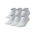 thumbnail image 1 of NIKE 6 Pack Gray Cotton Solid Logo Impact Absorption No-Show Easy Care Arch Support Moisture Wicking Training Casual Socks 8-12, 1 of 2