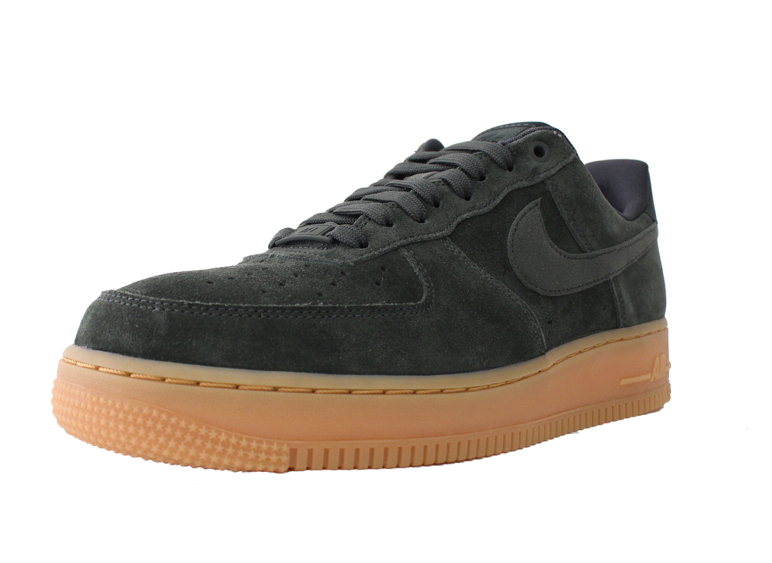 NIKE AIR FORCE 1 LOW 07 LV8 SUEDE SZ 11 OUTDOOR GREEN GUM BOTTOM