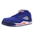 thumbnail image 1 of NIKE AIR JORDAN 5 RETRO LOW GS V SZ 4.5 Y DEEP ROYAL BLUE TEAM ORANGE 314338 417, 1 of 5