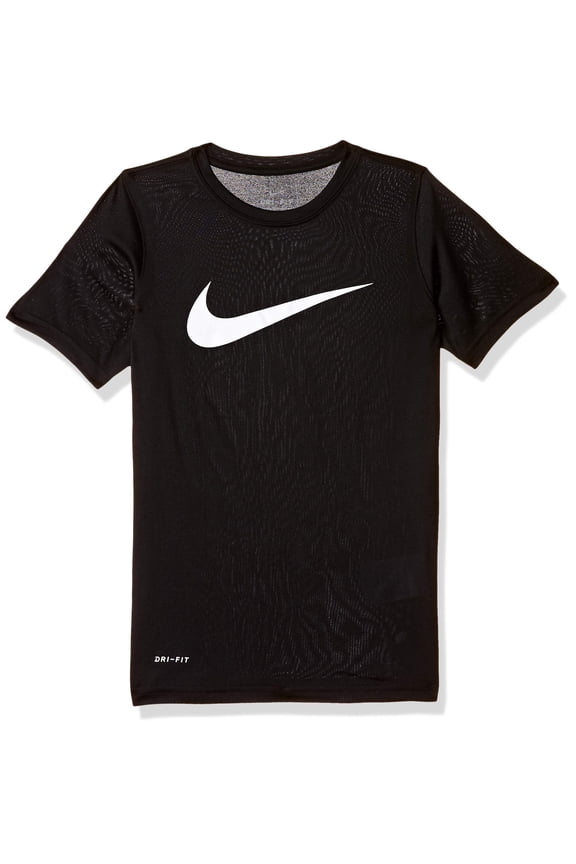 Boys' Dry Short Sleeve Swoosh Solid Tee
