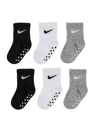 Nike Unisex Everyday Cotton Cushioned Crew Training Socks with DRI-FIT  Technology, White (6 Pairs)