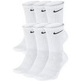 thumbnail image 1 of NIKE Everyday Performance Training Socks (6-Pair) (M (Men's 6-8 / Women's 6-10), Crew White), 1 of 8