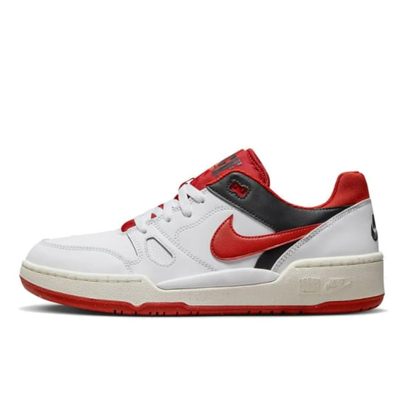 NIKE Full Force Low Mens FB1362-102 (White/Mystic RED-Black-SAIL), Size 10