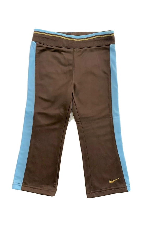 GIRLS SWEATPANTS - BROWN CHOCOLATE SZ 2T - LONG PANTS ATHLETIC TRACK