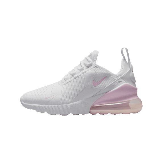 NIKE GRADE SCHOOL AIR MAX 270 GS "WHITE LIGHT SMOKE GREY PINK FOAM (GS)" 943345 122 943345 122 from Stadium Goods