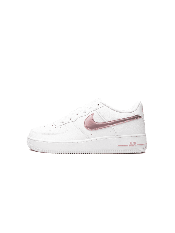 GRADE SCHOOL Air Force 1 GS "White/Pink Glaze" CT3839 104 from Stadium Goods