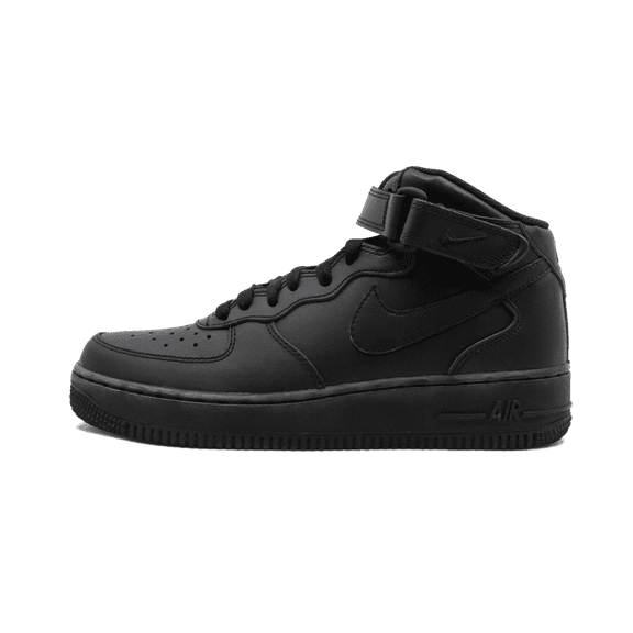 NIKE GRADE SCHOOL Air Force 1 Mid GS "Triple Black" 314195 004 from Stadium Goods