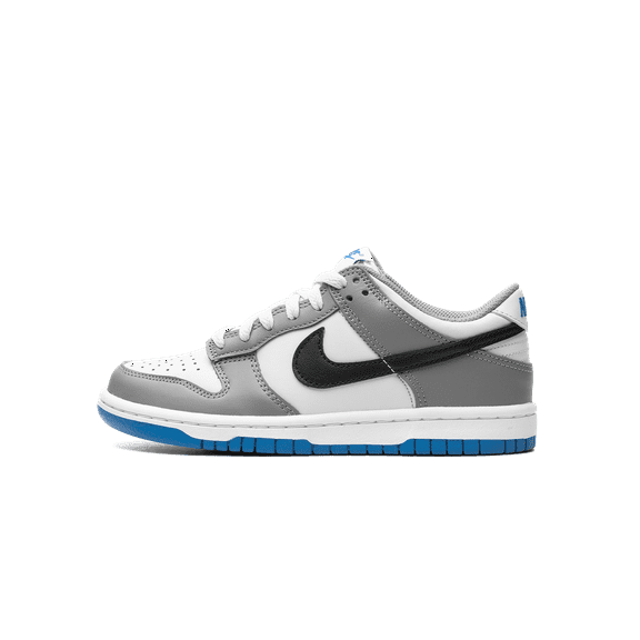 NIKE GRADE SCHOOL Dunk Low GS "Grey/Blue" FB9109 001 from Stadium Goods