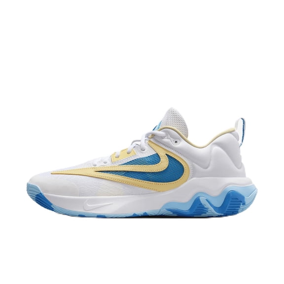 NIKE Giannis Immortality 3 Basketball Shoes (DZ7533-101, White/Light Laser Orange/Soft Yellow) Size 11.5