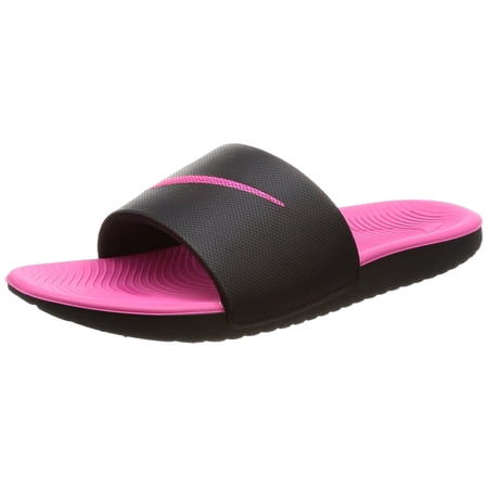 NIKE Girl's Kawa (GS) Slide Black/Vivid Pink Size 3 M US