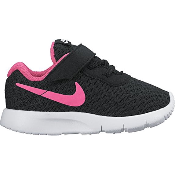 NIKE Girl's Tanjun Shoe Black/Hyper Pink/White Size 5 M US
