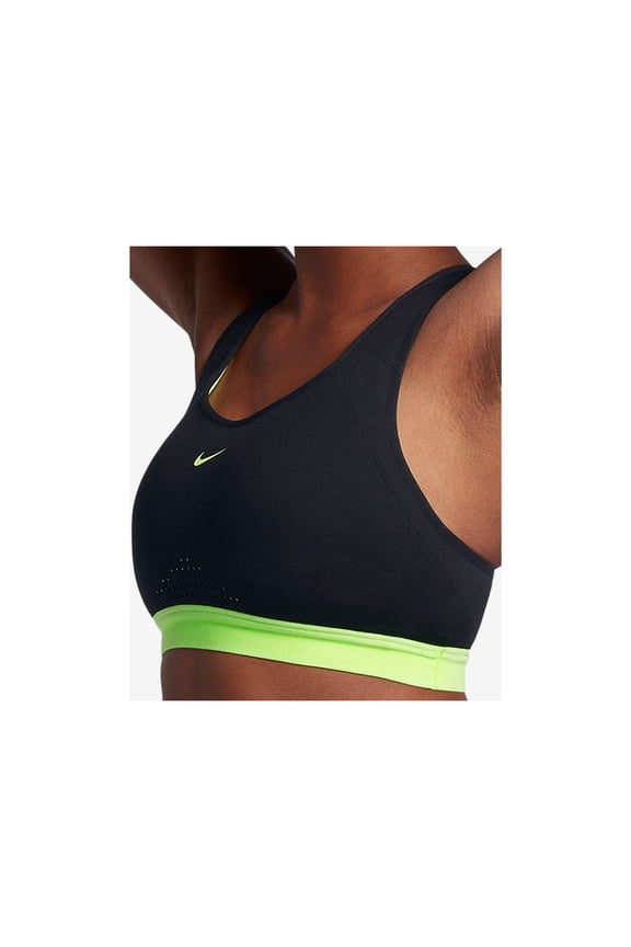 Intimates Black Nylon High-Support Compression Mesh Everyday Sports Bra XS