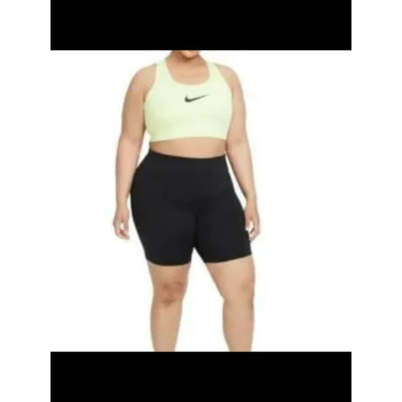 NIKE Intimates Green Scoop Neck Medium Support Sports Bra Plus 1X