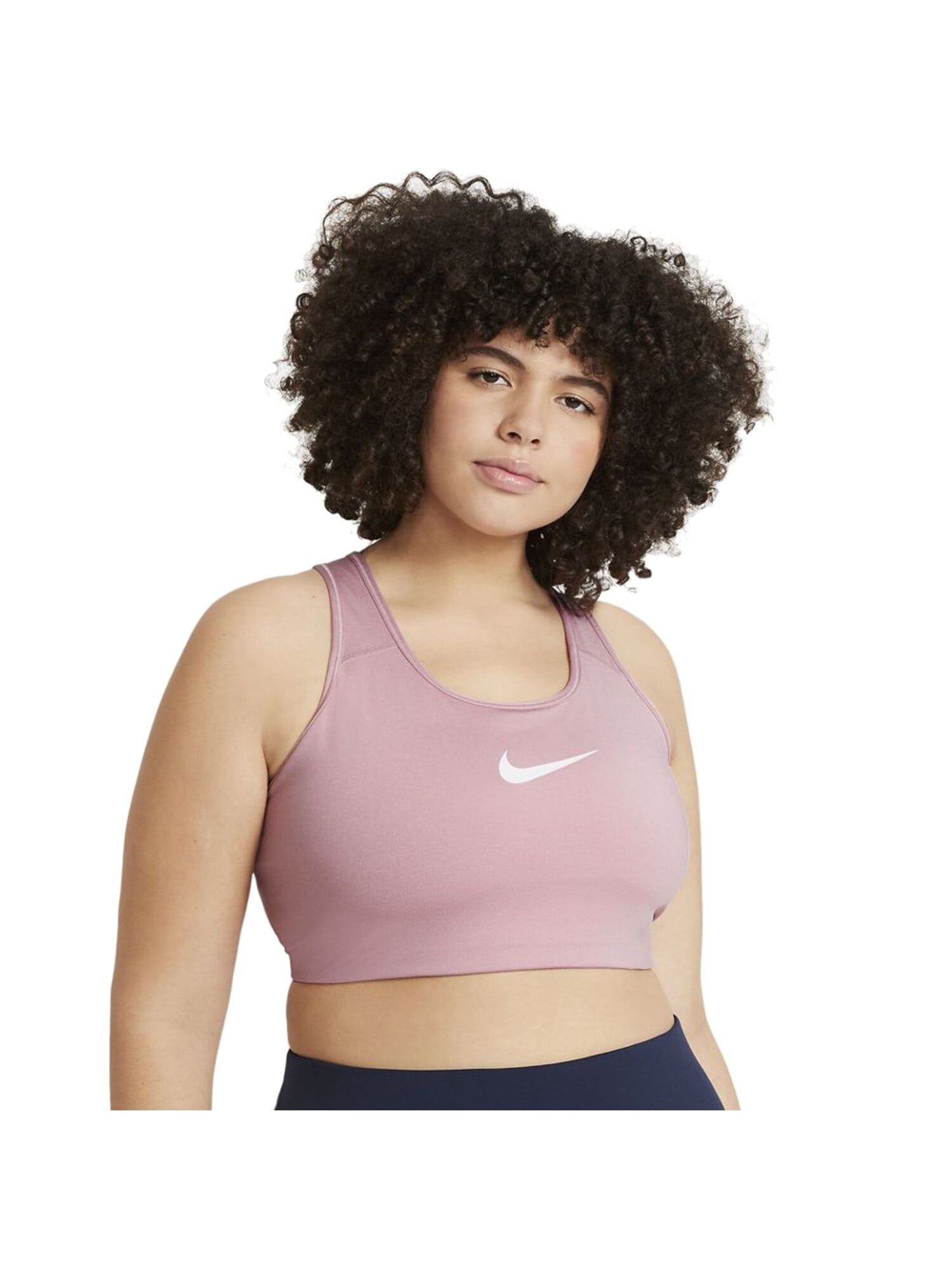 NIKE Intimates Pink Scoop Neck Medium Support Sports Bra Plus 1X