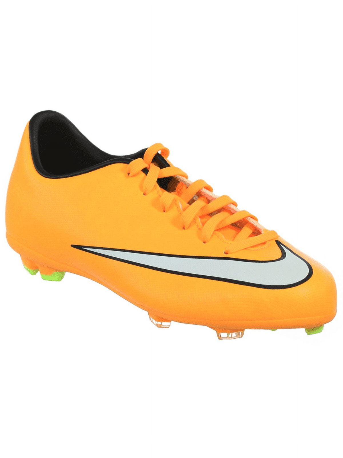 NIKE JR MERCURIAL VICTORY V FG Youth Soccer Cleats Orange White Black