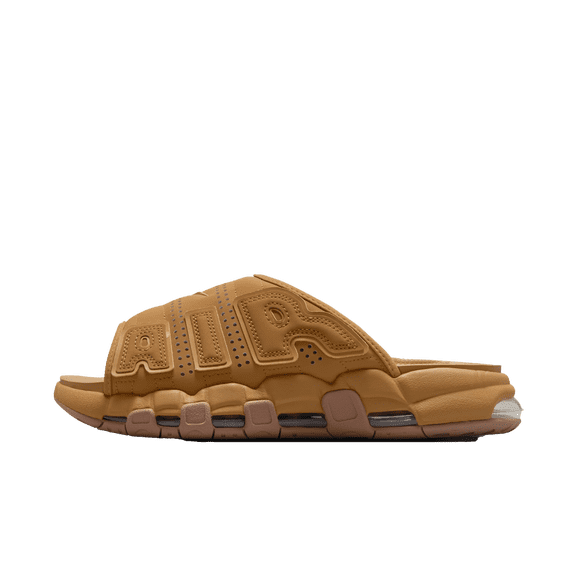 NIKE MENS AIR MORE UPTEMPO SLIDE "FLAX" FZ3113 200 from Stadium Goods