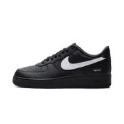 NIKE MENS Air Force 1 Low "Supreme - Mini Box Logo Black / White" CU9225 002 from Stadium Goods