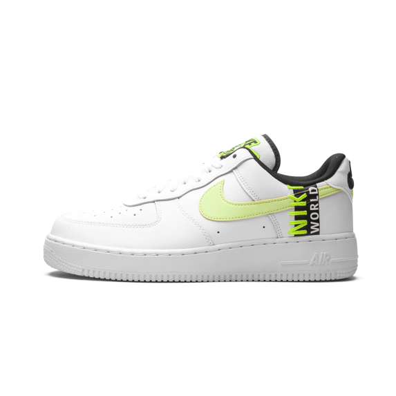 NIKE MENS Air Force 1 Low "Worldwide White Volt" CK6924 101 from Stadium Goods