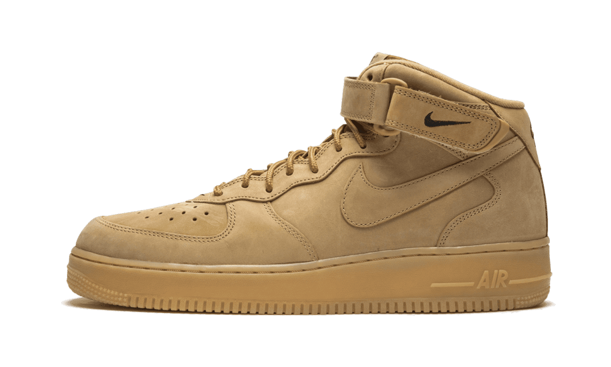 NIKE MENS Air Force 1 Mid 07 PRM QS "Flax" 715889 200 715889 200 from Stadium Goods