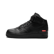 NIKE MENS Air Force 1 Mid "Supreme - Mini Box Logo Black" FZ8784 001 from Stadium Goods