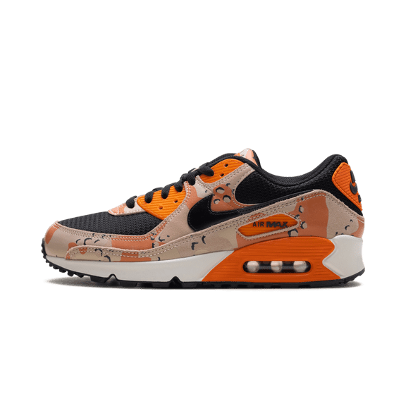 NIKE MENS Air Max 90 Premium "Bio Beige / Safety Orange / Phantom / Black" IF1721 201 IF1721 201 from Stadium Goods