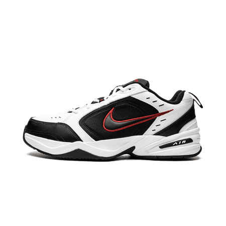 NIKE MENS Air Monarch 4 "White / Black / Red" 416355 101 416355 101 from Stadium Goods