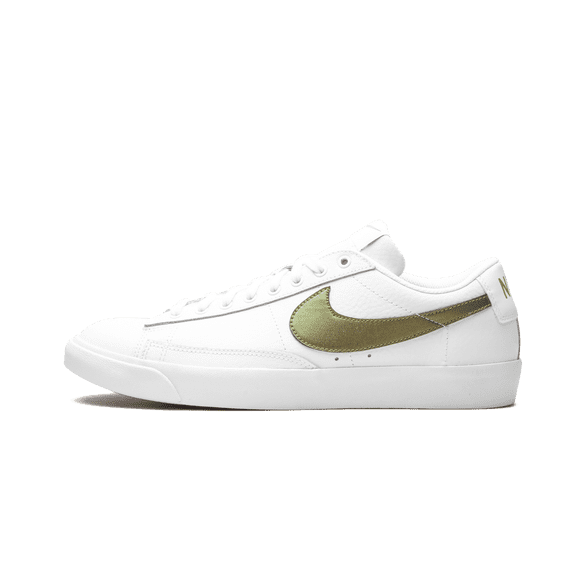 NIKE MENS Blazer Low Premium "White/Metallic Gold" BQ7460 101 from Stadium Goods