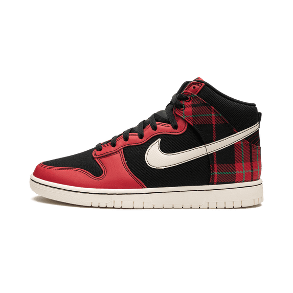 NIKE MENS Dunk High "Plaid - Black/Red" DV0826 001 DV0826 001 from Stadium Goods