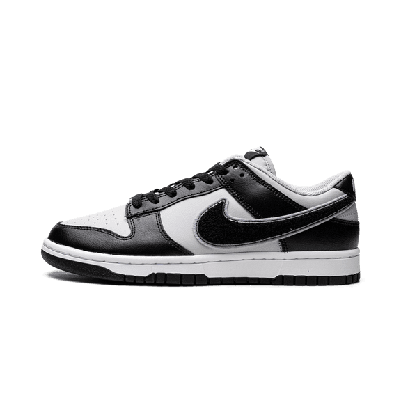 NIKE MENS Dunk Low "Chenille Swoosh Black Grey" DQ7683 001 DQ7683 001 from Stadium Goods
