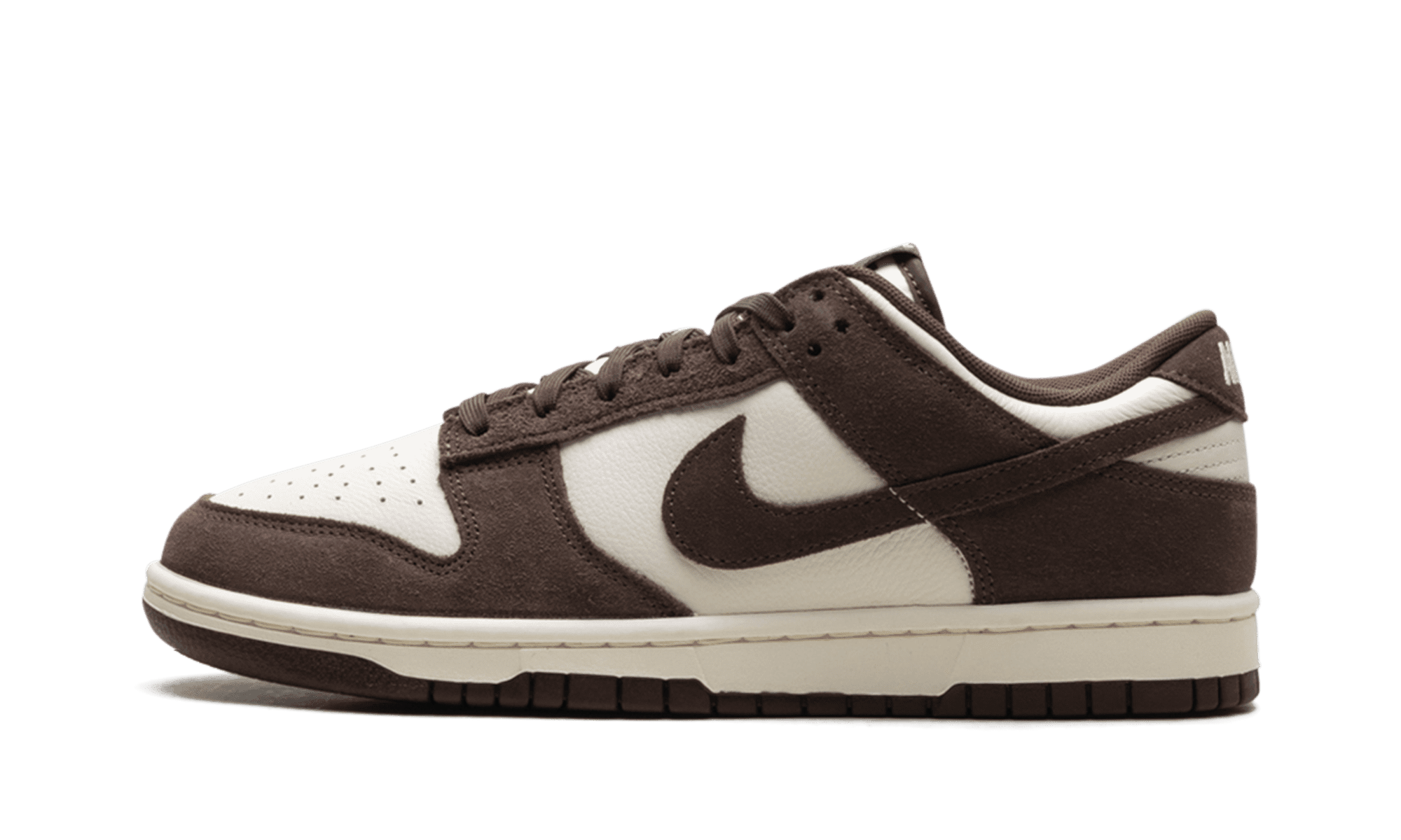 NIKE MENS Dunk Low Retro SE "Pale Ivory Baroque Brown" FQ8249 104 from Stadium Goods