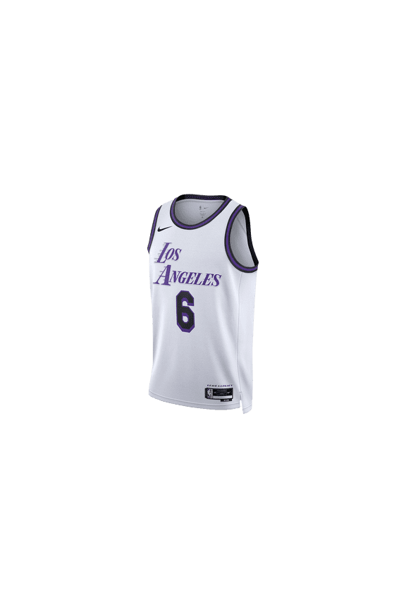 MENS LEBRON JAMES LA LAKERS CITY EDITION SWINGMAN JERSEY "White" DO9597 101 DO9597 101 from Stadium Goods