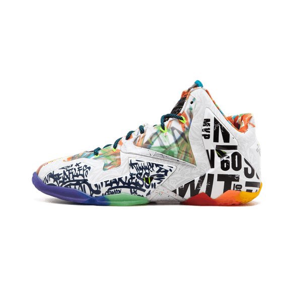 NIKE MENS Lebron 11 Premium "What The Lebron" 650884 400 from Stadium Goods