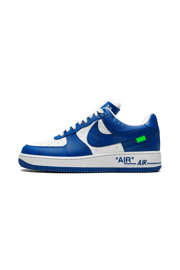 MENS Louis Vuitton Air Force 1 Low "Virgil Abloh - White/Blue" 1A9VAO 1A9VAO from Stadium Goods