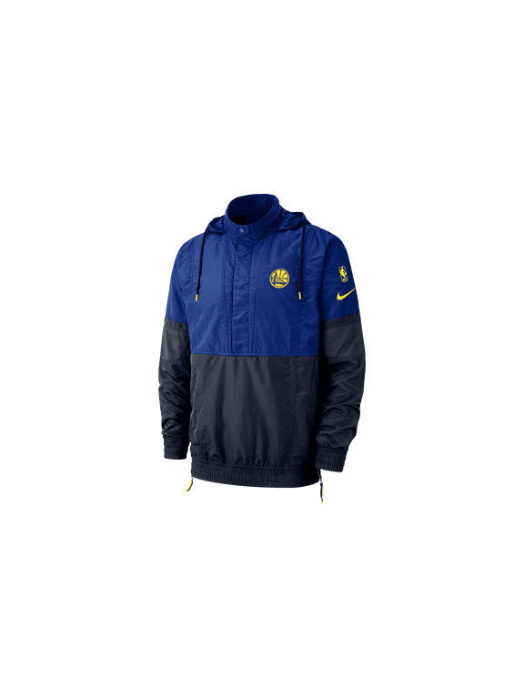 MENS NBA Golden State Warriors Hooded Pullover Jacket "Blue" AH4333 495 AH4333 495 from Stadium Goods
