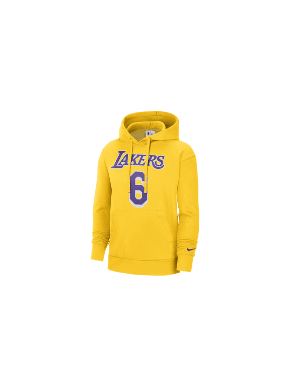 MENS NBA LA LAKERS LEBRON JAMES #6 FLEECE HOODIE "Yellow" DB1181 728 DB1181 728 from Stadium Goods