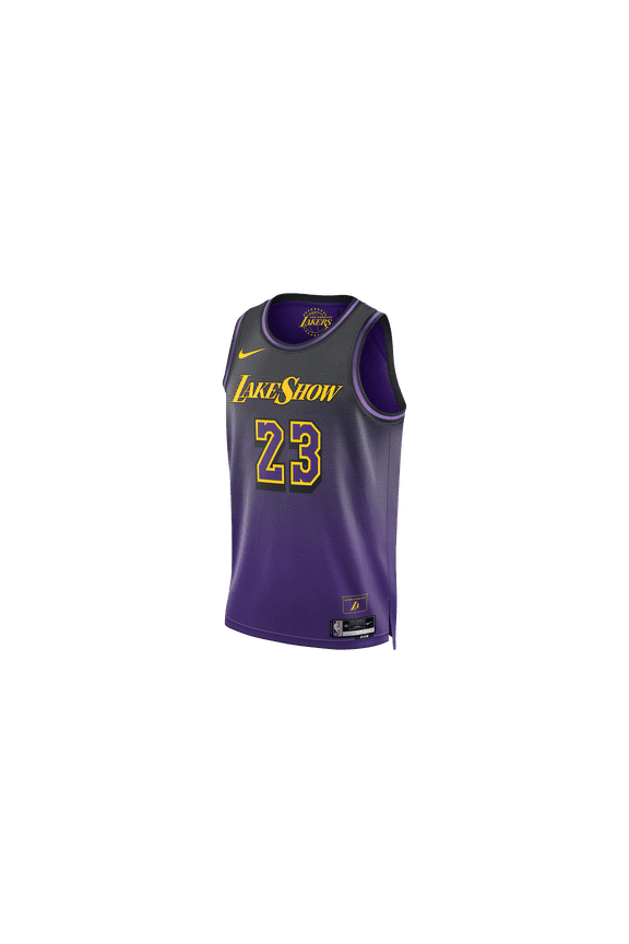 MENS NBA LEBRON JAMES LOS ANGELES LAKERS 2024/25 CITY EDITION SWINGMAN JERSEY "Field Purple" FQ4346 504 FQ4346 504 from Stadium Goods