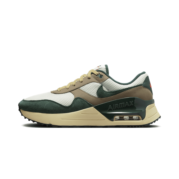 NIKE MENS Nike AIR MAX SYSTM "SAIL PRO GREEN" FD0316-133 from Stadium Goods