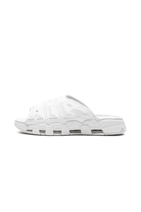 MENS Nike More Uptempo Slide "Triple White" FD9884 101 from Stadium Goods